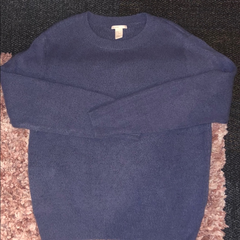 H&M knitted sweater wool Medium Blue